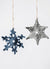 Holiday Frost Snowflakes Kit with Woolstok Mini Skein Bundles Blue Sky Fibers