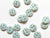 10mm - River Shell with Turquoise Stars TextileGarden