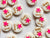 12mm - Gold Glitter ‘Bling’ Pink Star Buttons TextileGarden