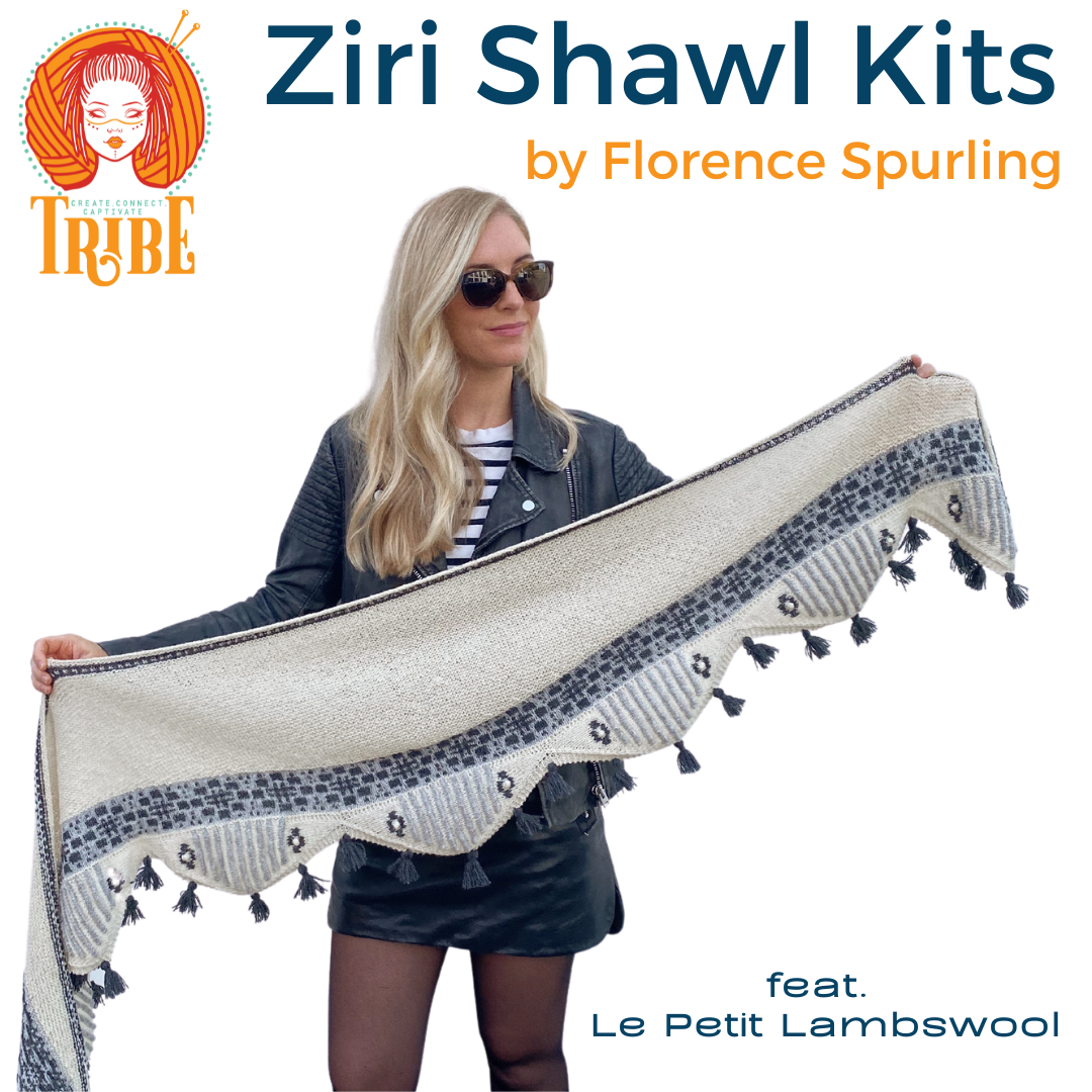 Ziri Shawl Kits by Florence Spurling Biches & Bûches