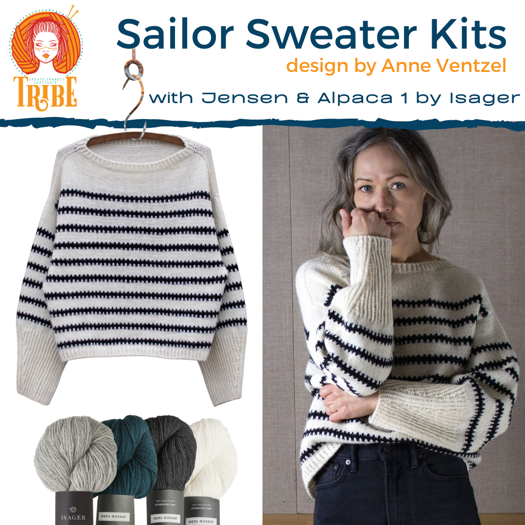 Sailor Sweater Kit by Anne Ventzel - Isager Yarns Isager