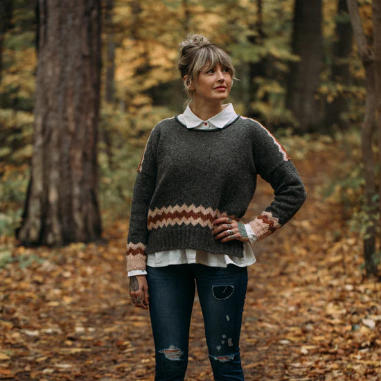 Andrea Mowry Zig Sweater Pattern Biches & Bûches