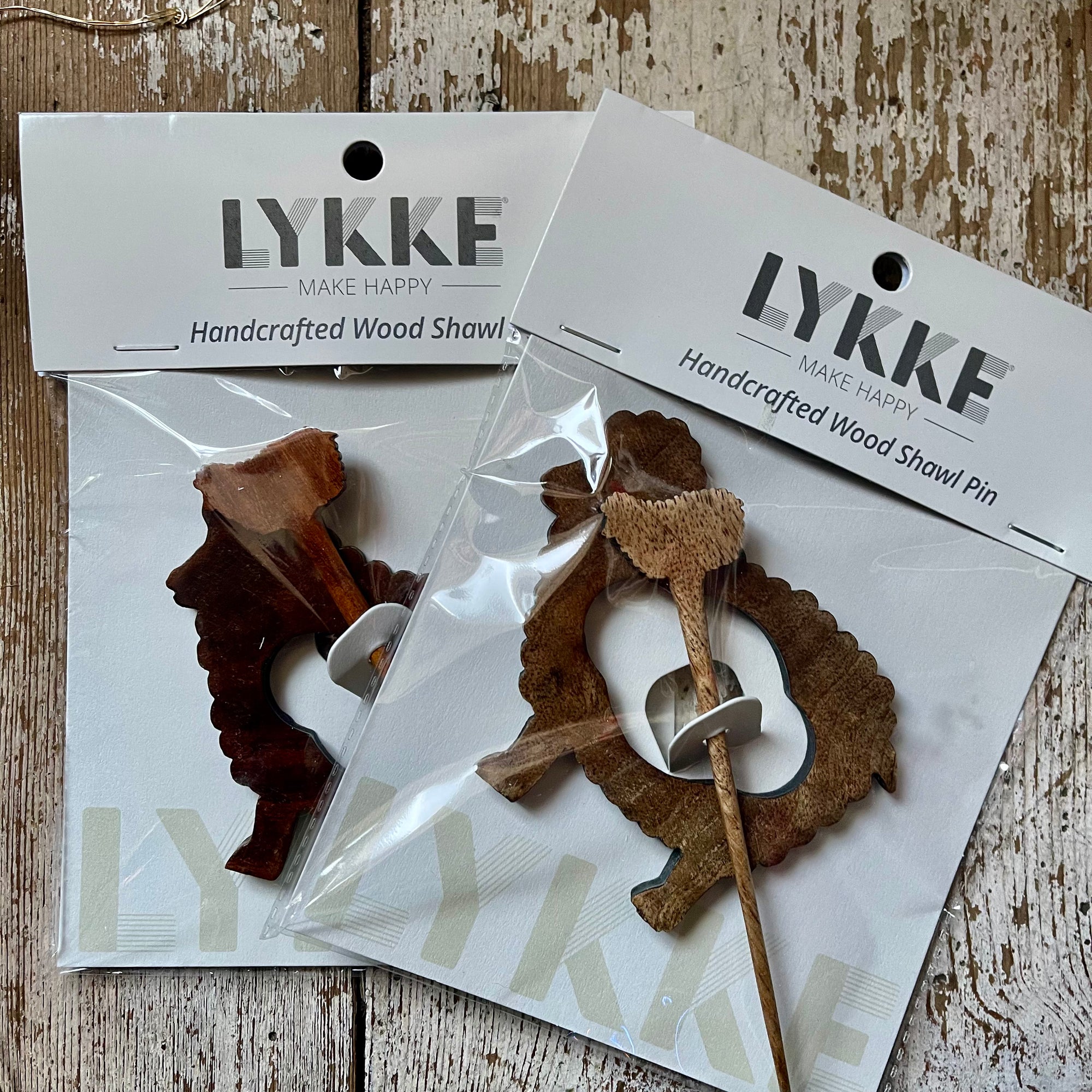 LYKKE Wooden Shawl Pins - Sheep LYKKE