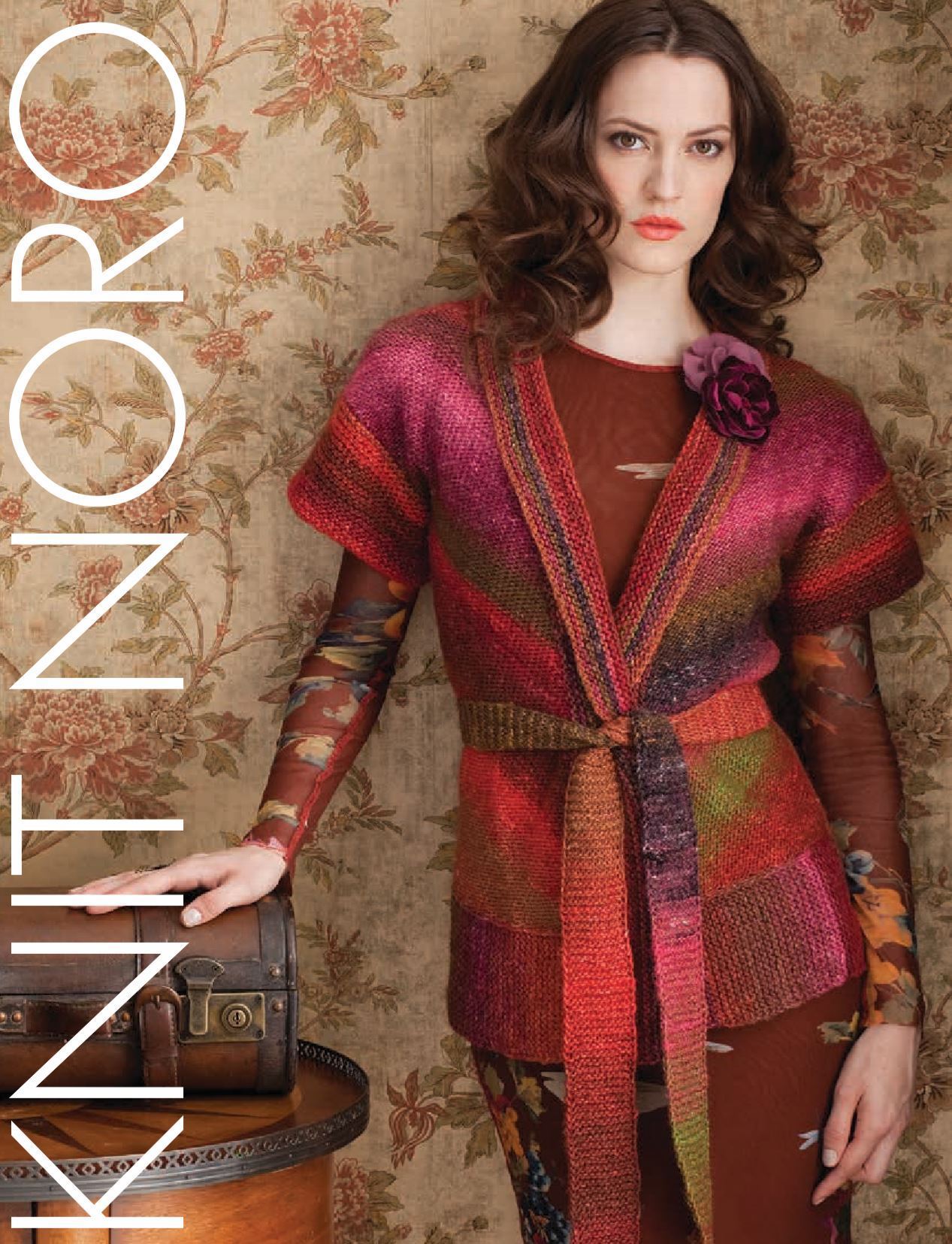 Belted Cardigan Vest Pattern by Noro Noro