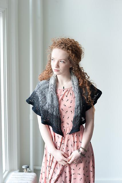 Drawing Nigh Shawl Pattern Quince & Co.