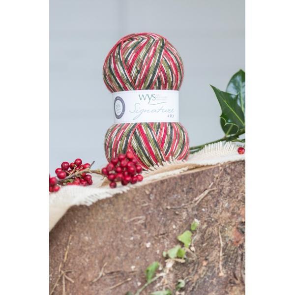 Holly Berry 4Ply Christmas Sock Yarn West Yorkshire Spinners