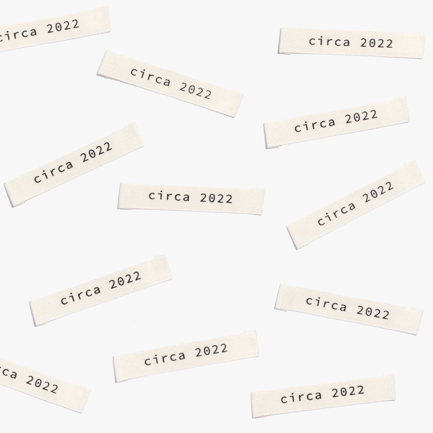 "Circa 2022" Woven Labels 10 Pack Kylie and the Machine