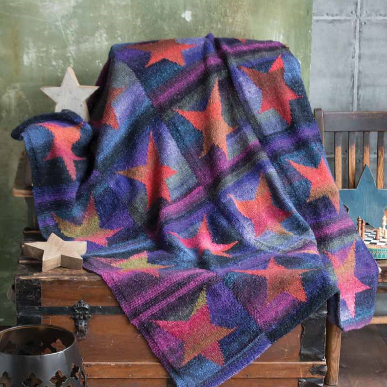 Star Blanket Pattern by Noro Noro