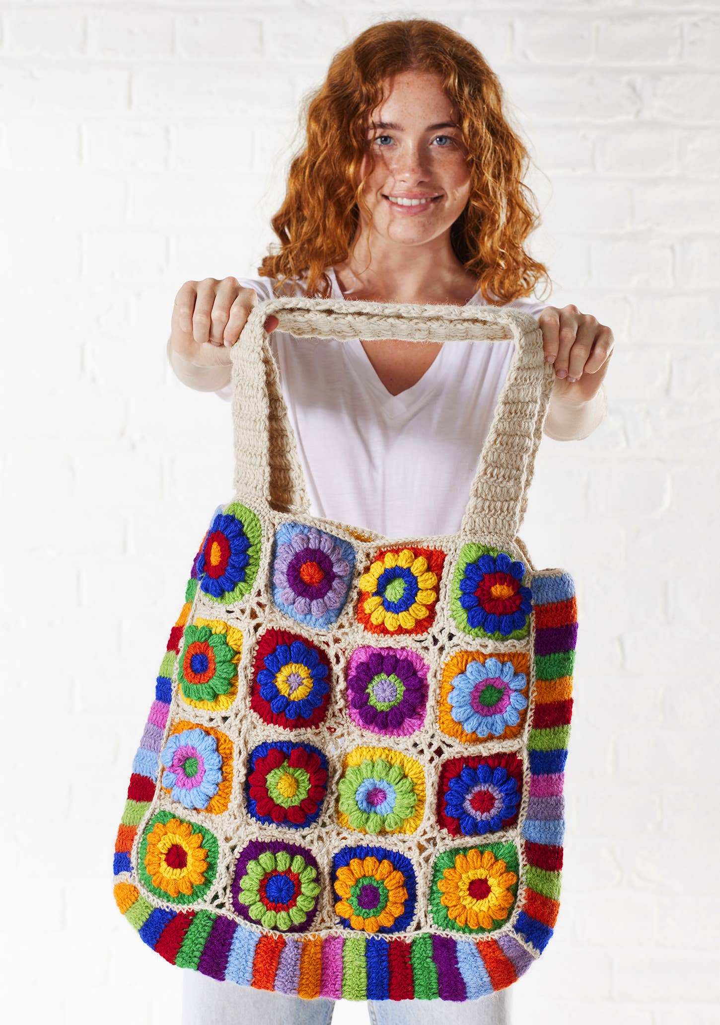 Crochet Rainbow Bag Namaste