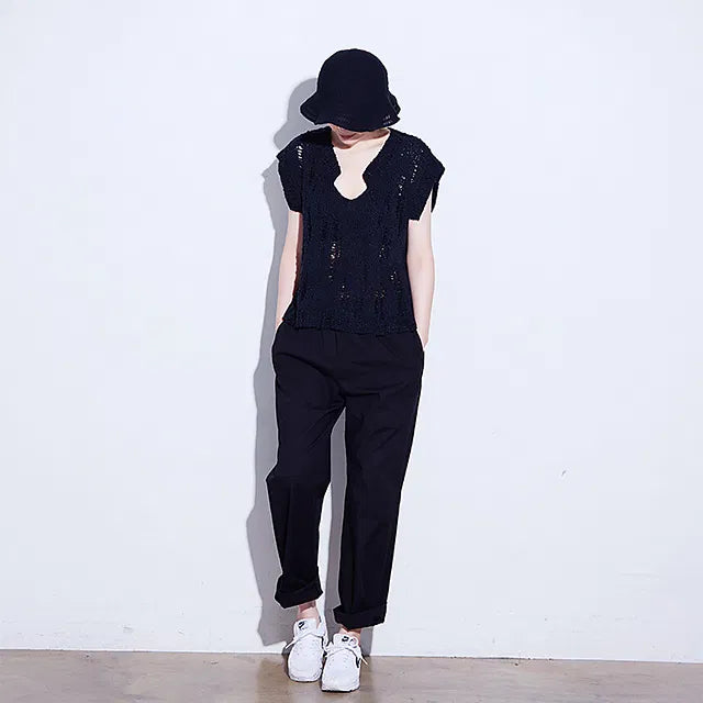 Summer Damage Vest with Cotton Waves