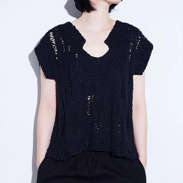 Summer Damage Vest with Cotton Waves