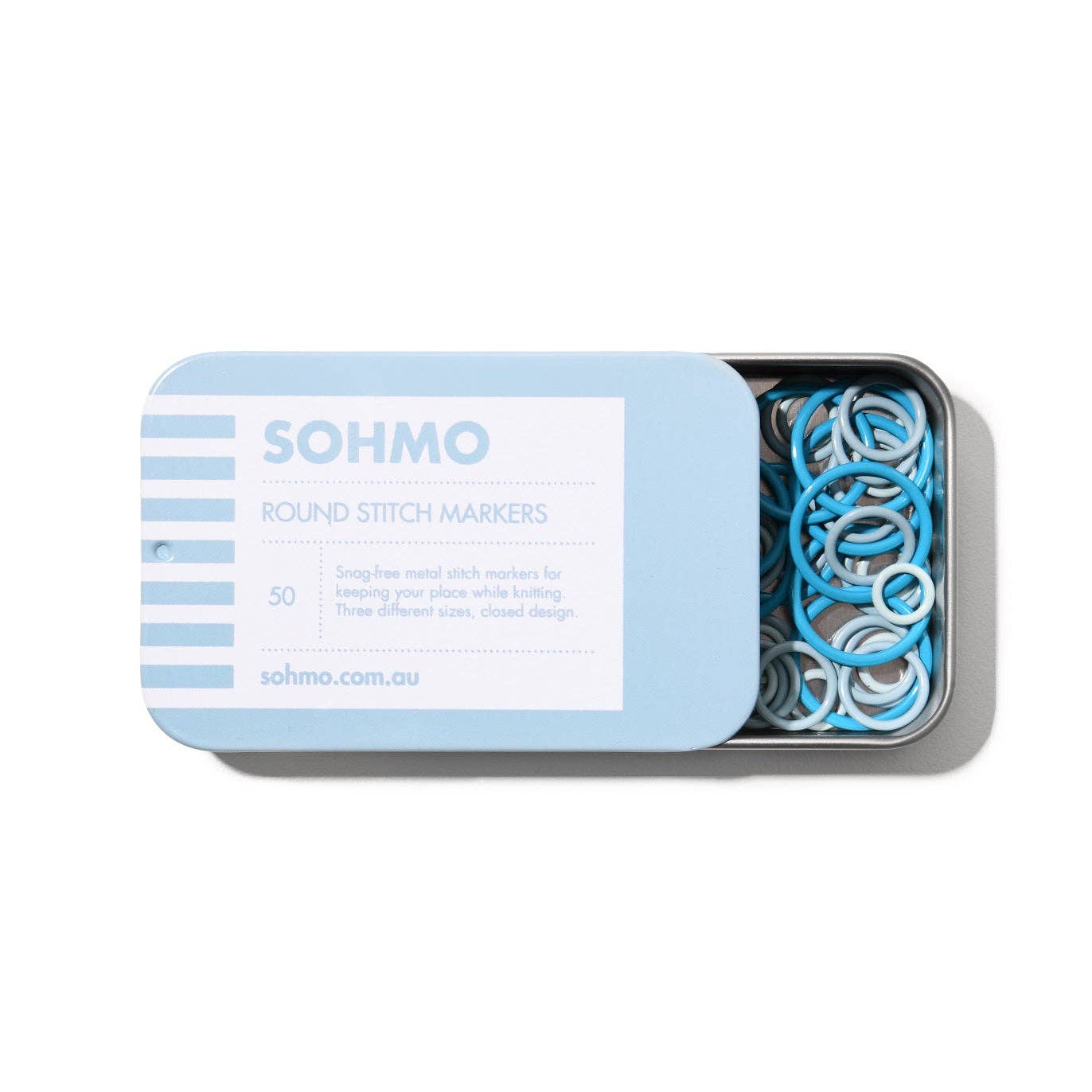 SOHMO Round Stitch Markers - Pack of 50