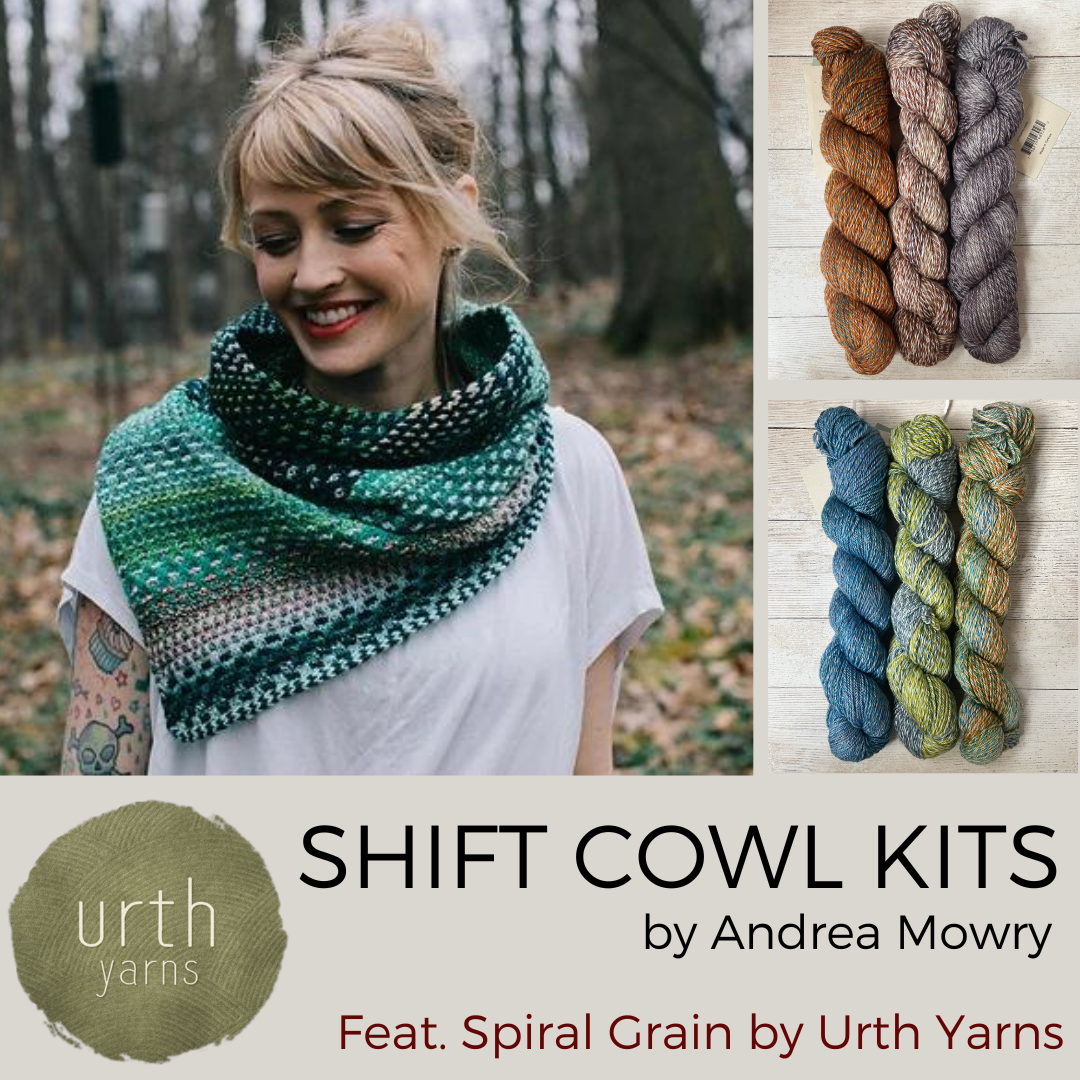 Shift Cowl Kit by Andrea Mowry Urth Yarns
