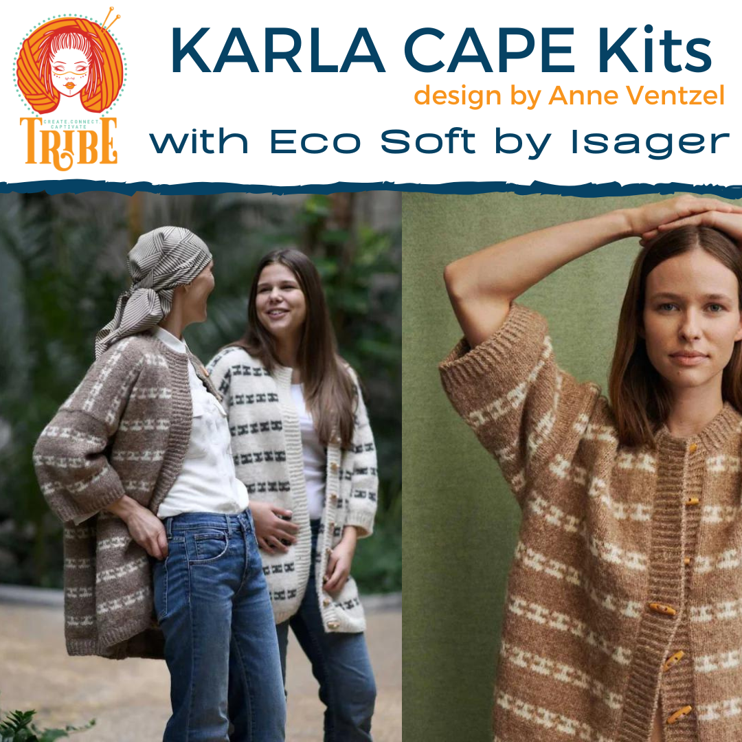 Karla Cape Kit by Anne Ventzel Isager Yarn Kits Tribe Yarns