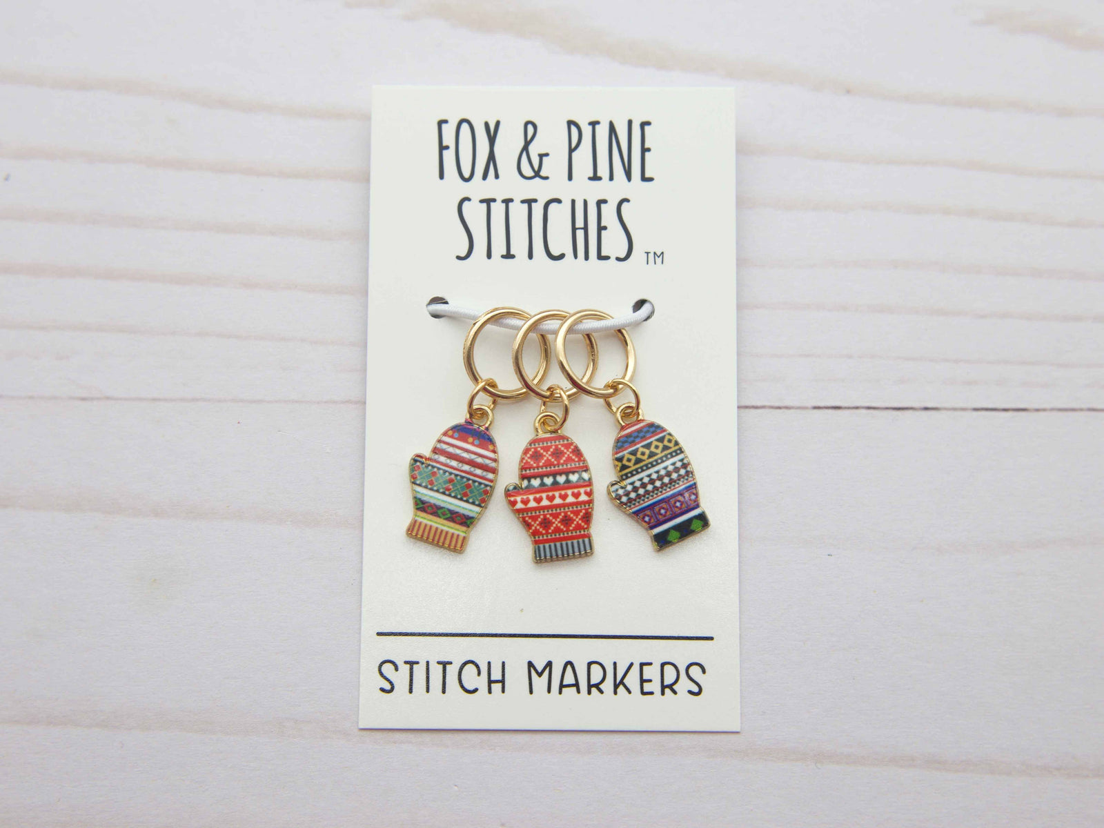 Fair Isle Mittens | Stitch Markers Fox & Pine Stitches