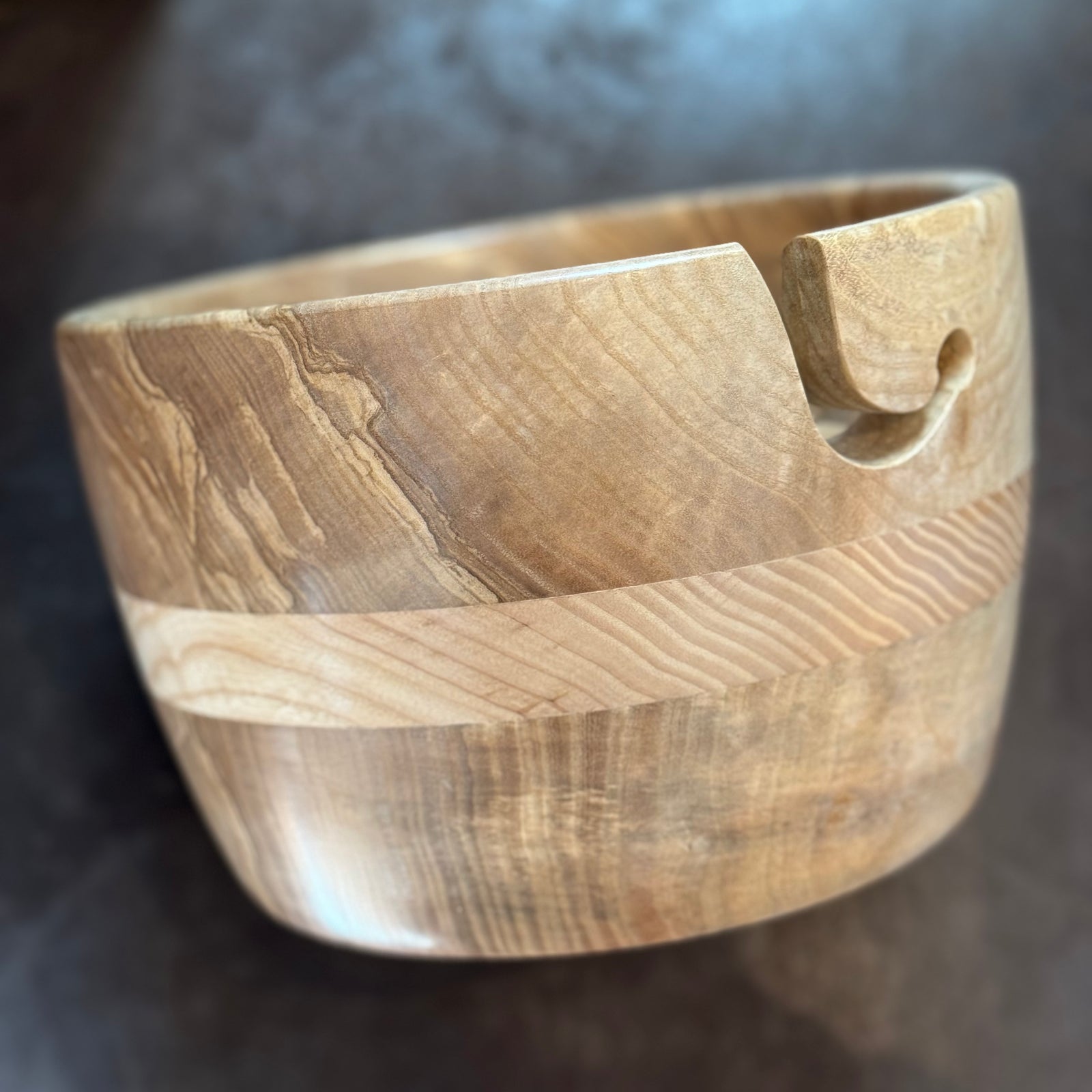Hand Turned Yarn Bowl - Ash tribeyarns