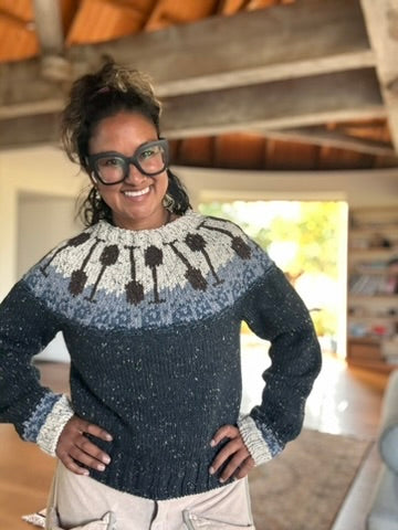 Oarsome Sweater Kits with Woolstok Tweed