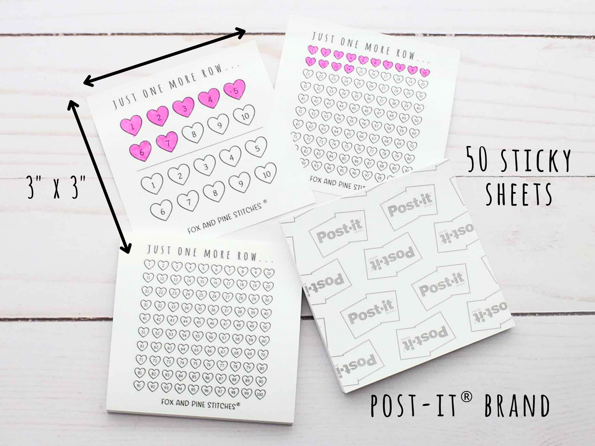 Row Counter Stickies - Fox & Pine Stitches
