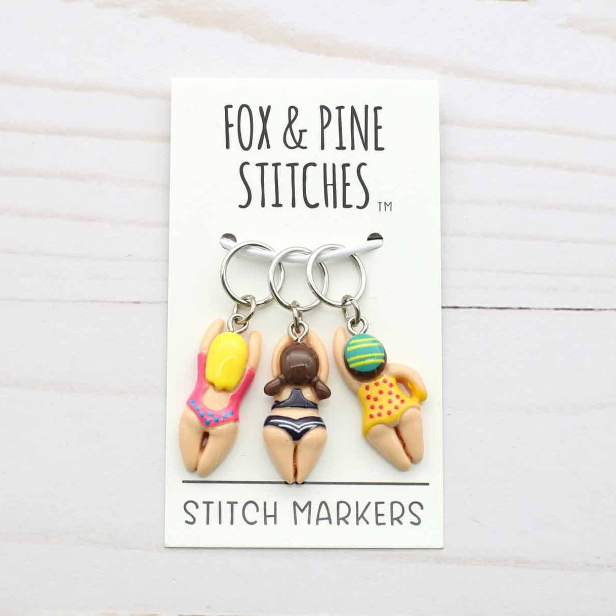 Little Swimmers | Stitch Markers Fox & Pine Stitches