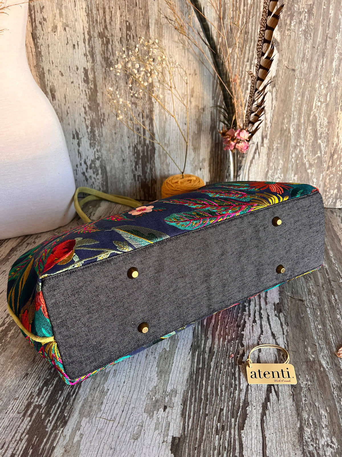 Flora Pioneer: Modern Tapestry Doctor Bag w/ Metal Frame