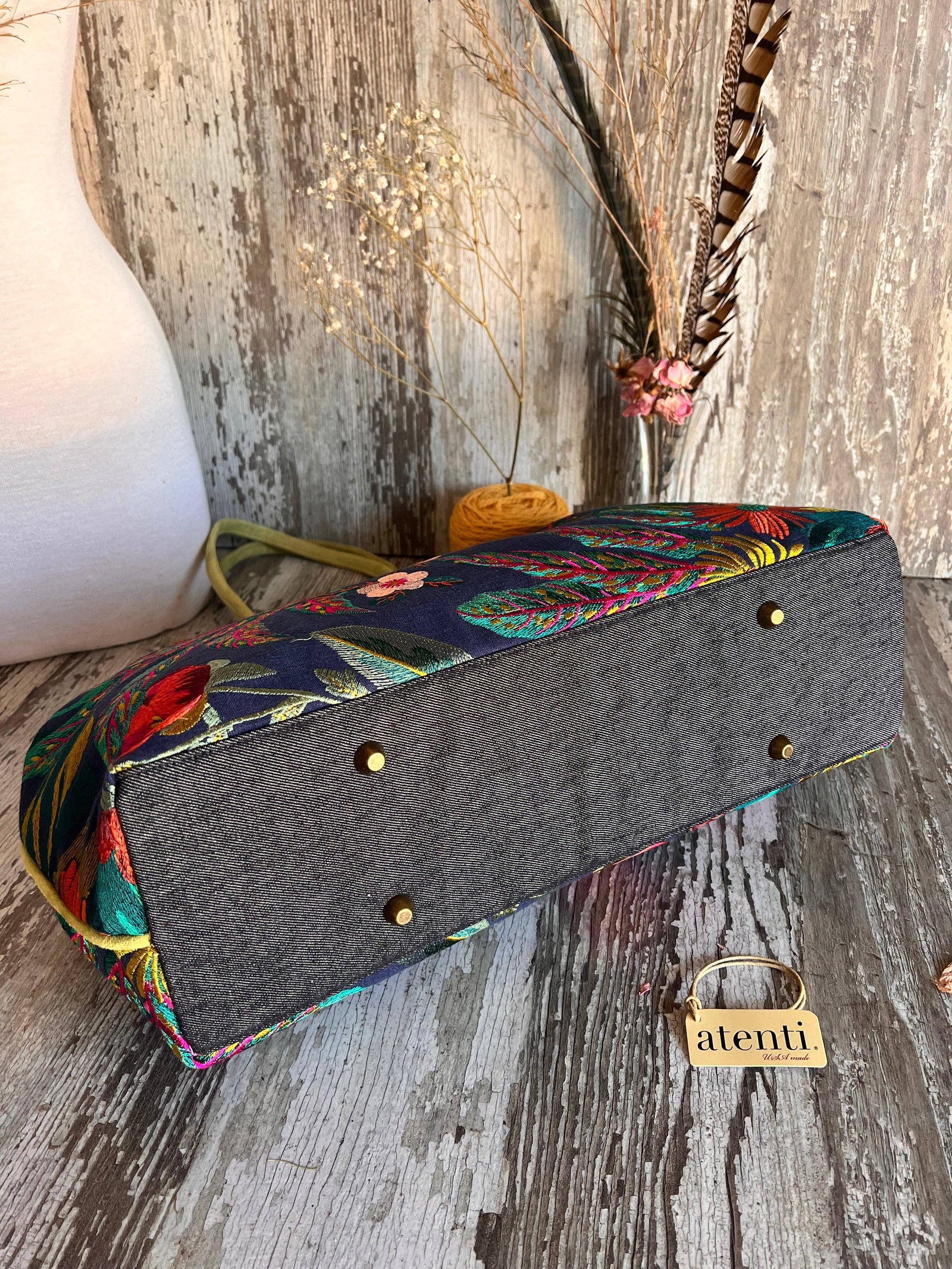 Flora Pioneer: Modern Tapestry Doctor Bag w/ Metal Frame