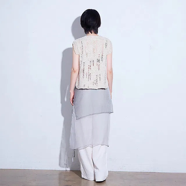 Summer Damage Vest with Cotton Waves