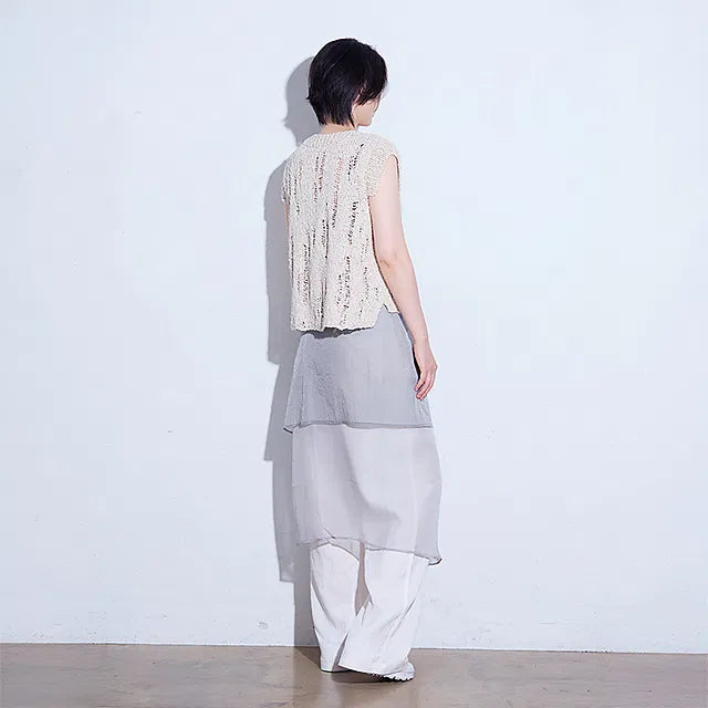 Summer Damage Vest with Cotton Waves