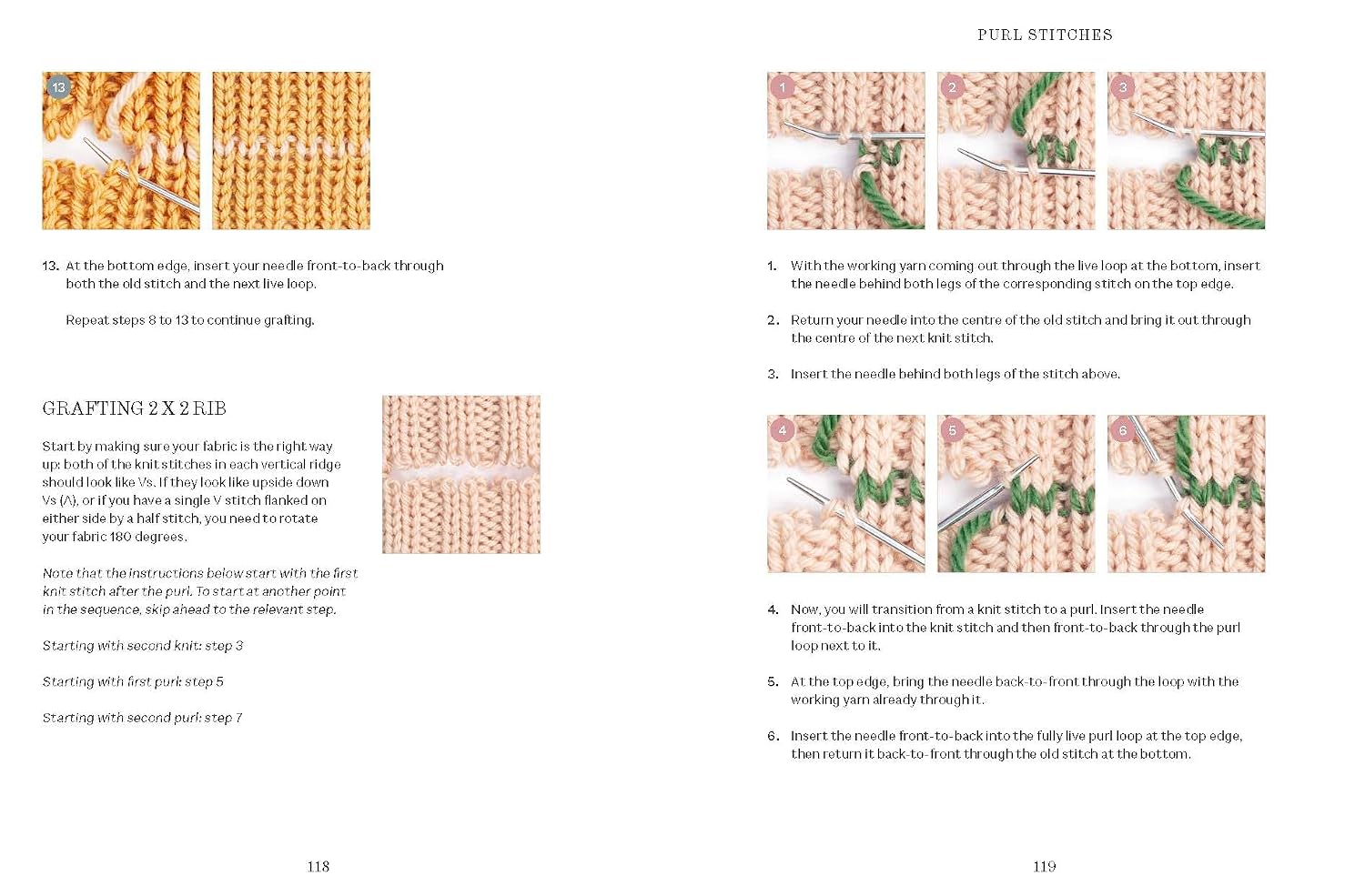 Zurcido creativo visible para prendas de punto por Flora Collingwood-Norris