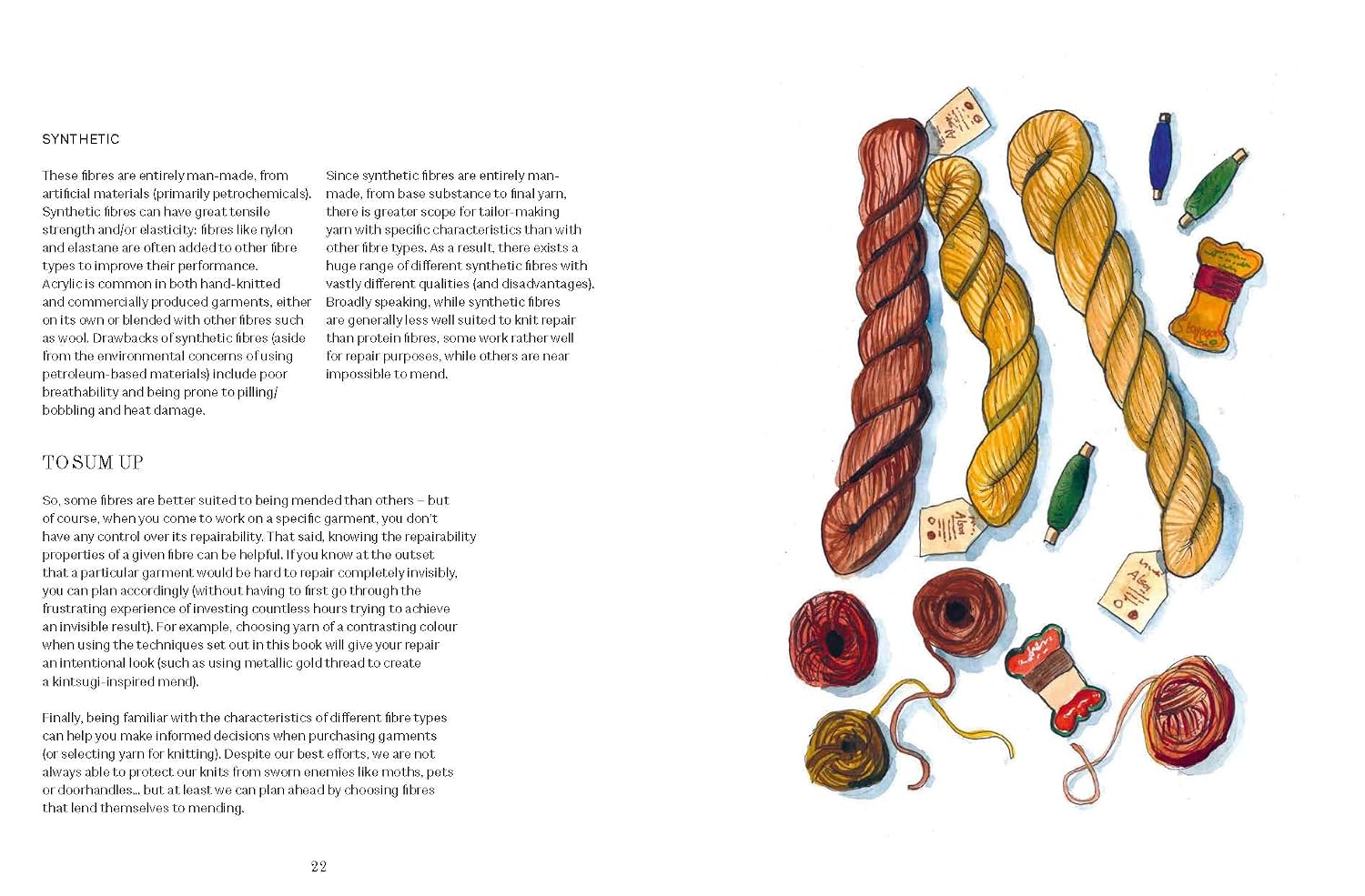 Zurcido creativo visible para prendas de punto por Flora Collingwood-Norris