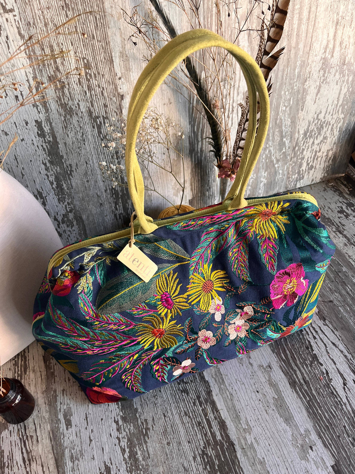 Flora Pioneer: Modern Tapestry Doctor Bag w/ Metal Frame