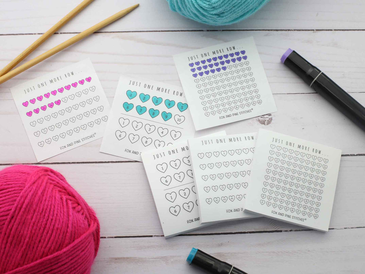 Row Counter Stickies - Fox & Pine Stitches