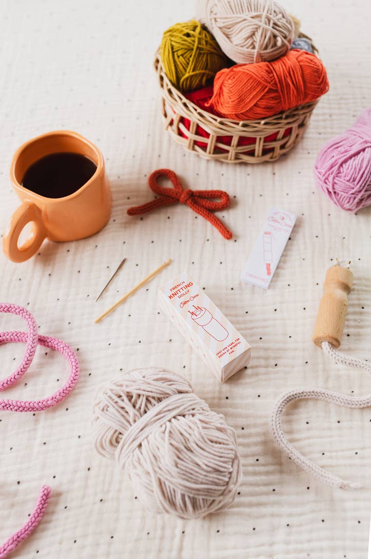 French Knitting Bobbin – Wooden Dolly Cotton Clara Craft Kits & Supplies