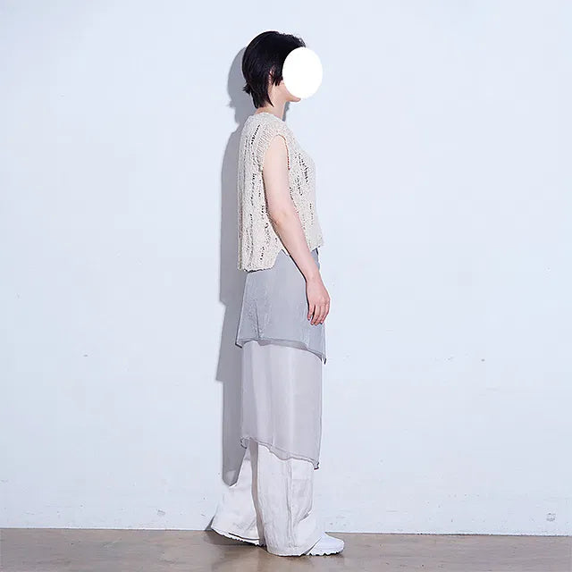 Summer Damage Vest with Cotton Waves