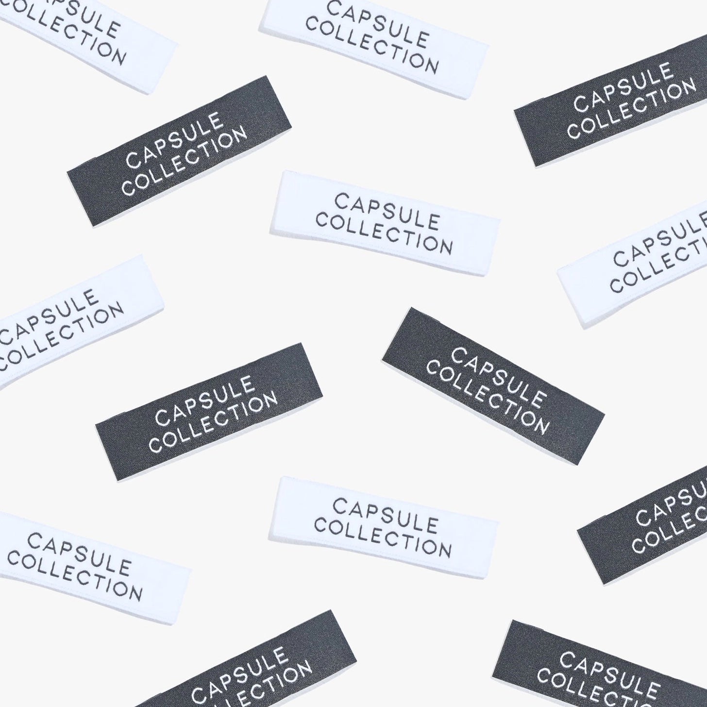 "Capsule Collection" Woven Labels 6 Pack