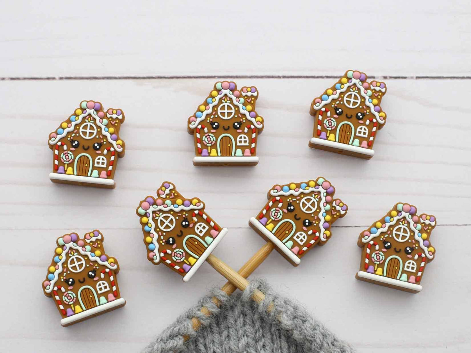 Colourful Gingerbread House | Stitch Stoppers - Fox & Pine Stitches