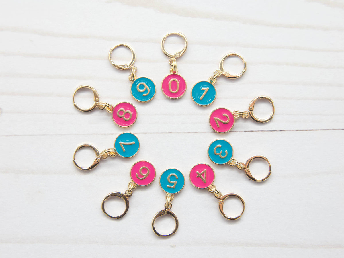 0-9 Number Counting | Stitch Markers Fox &amp; Pine Stitches