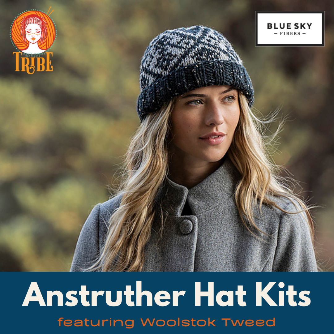 Anstruther Hat Kits with Woolstok Tweed