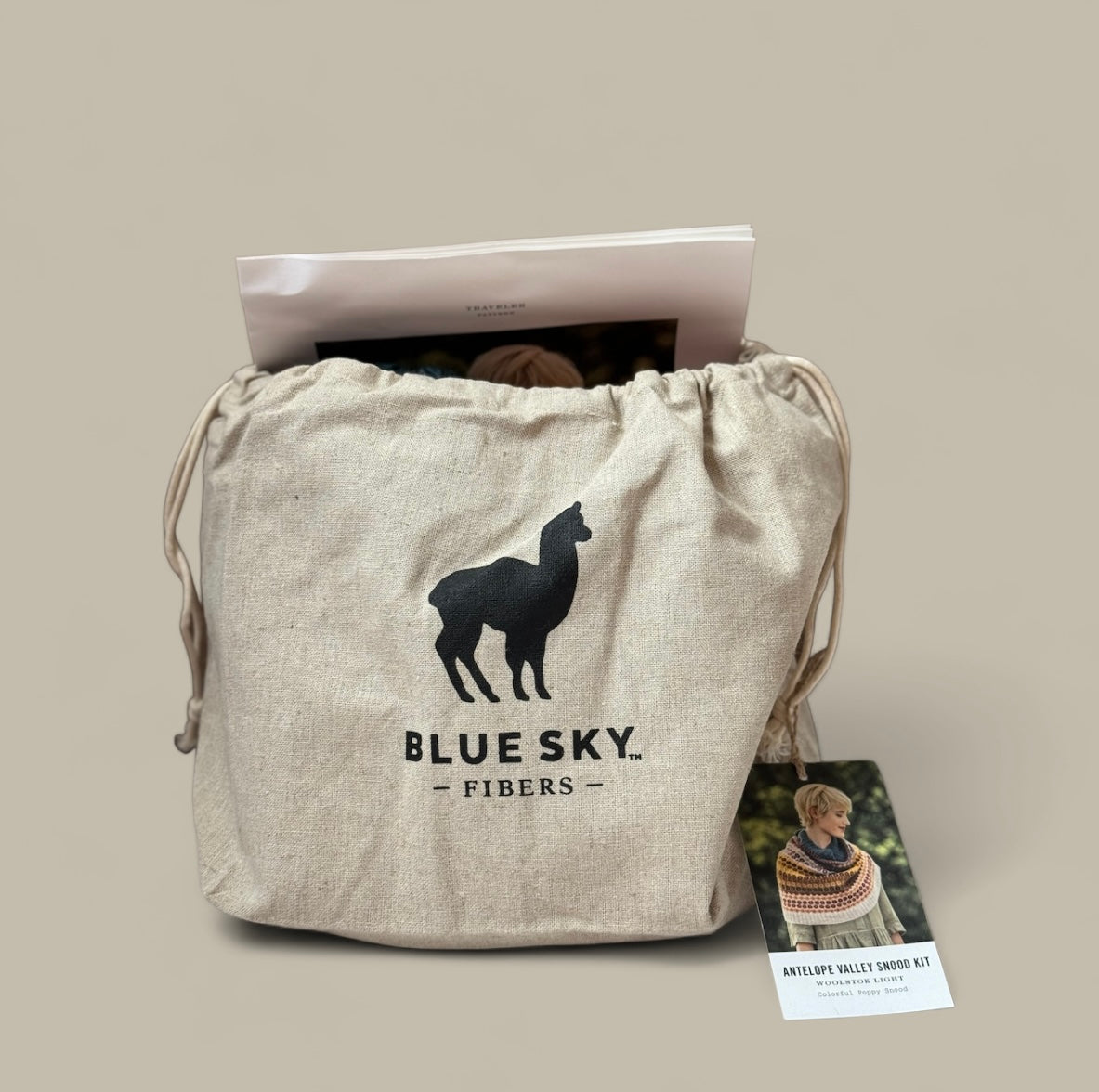 Antelope Valley Snood Kit Blue Sky Fibers