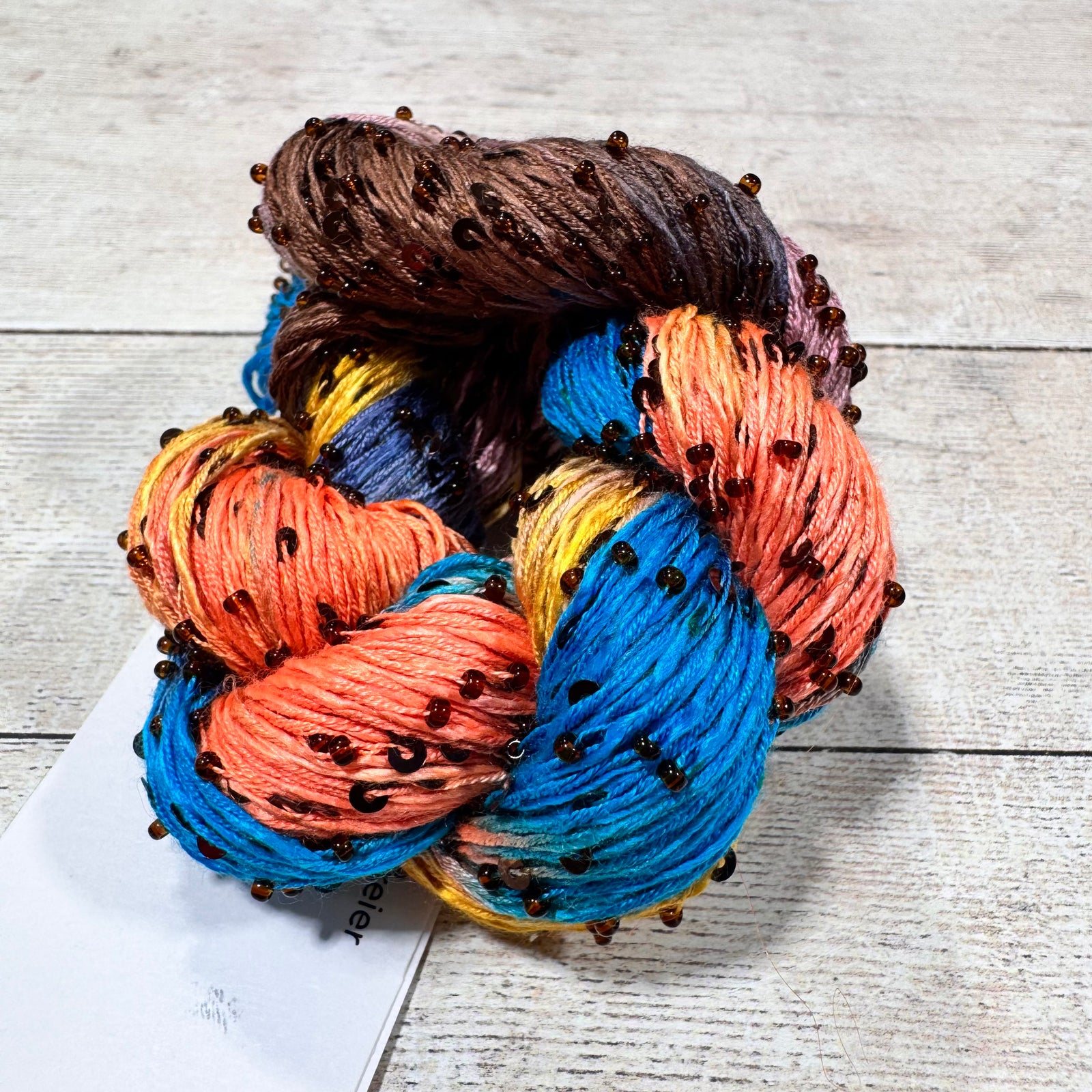 Beaded Silk and Sequins Light