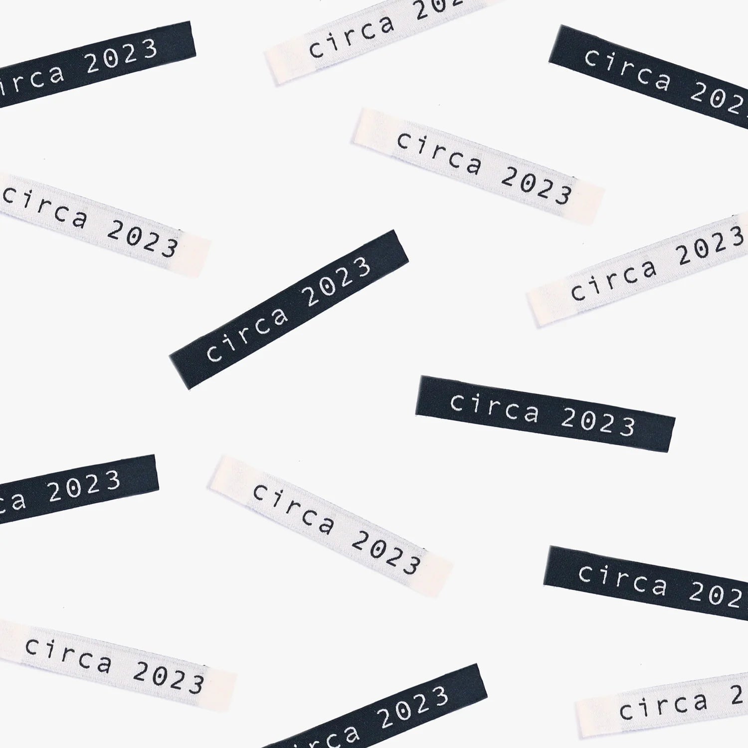 "Circa 2023" Woven Labels 10 Pack Kylie and the Machine