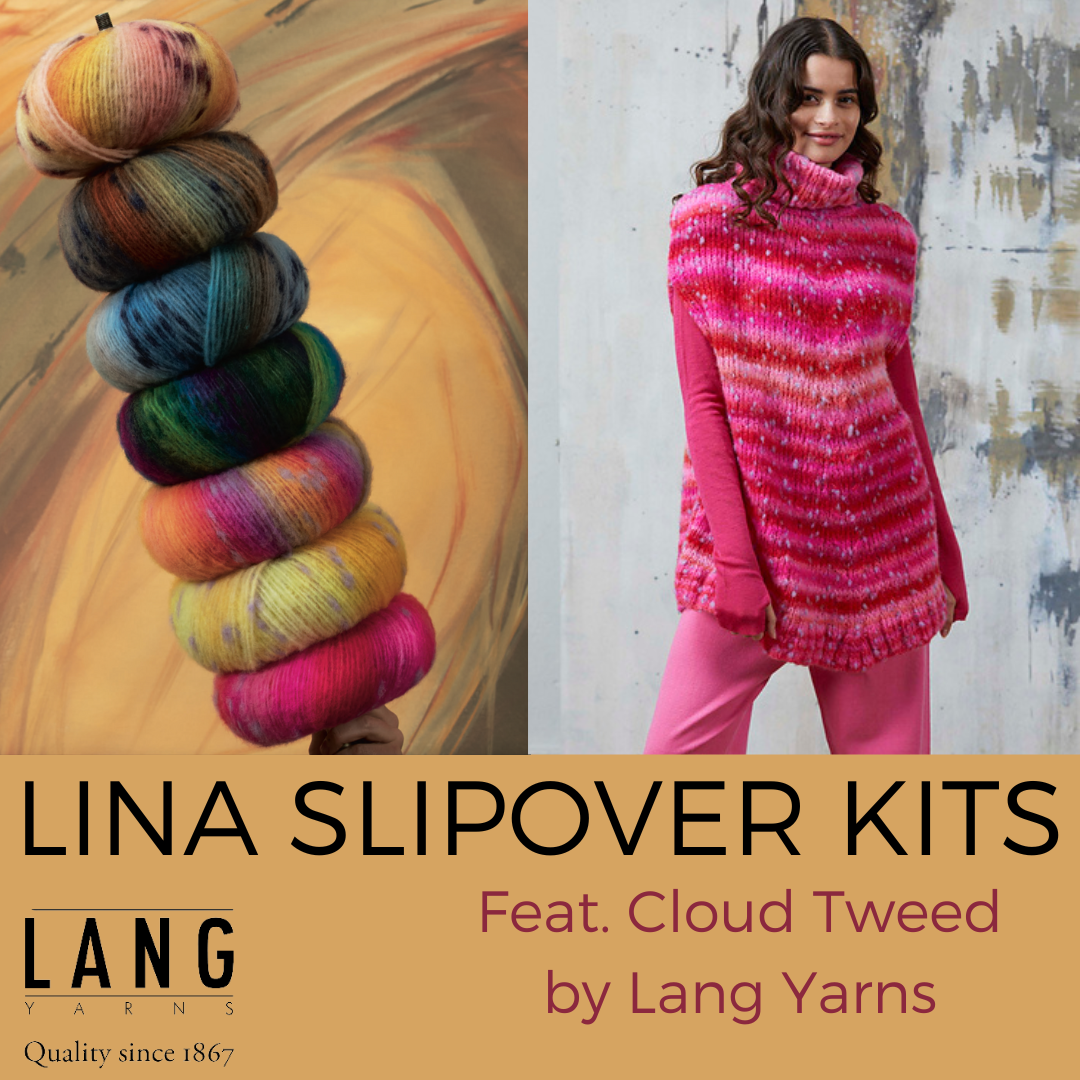 Lina Slipover Kit in Cloud Tweed by Lang Lang Yarns