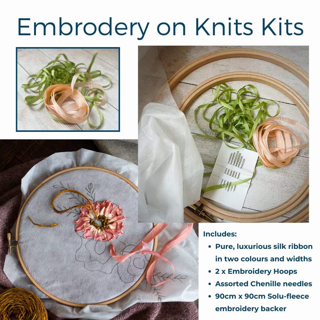 Embroidery on Knits Kit tribeyarns