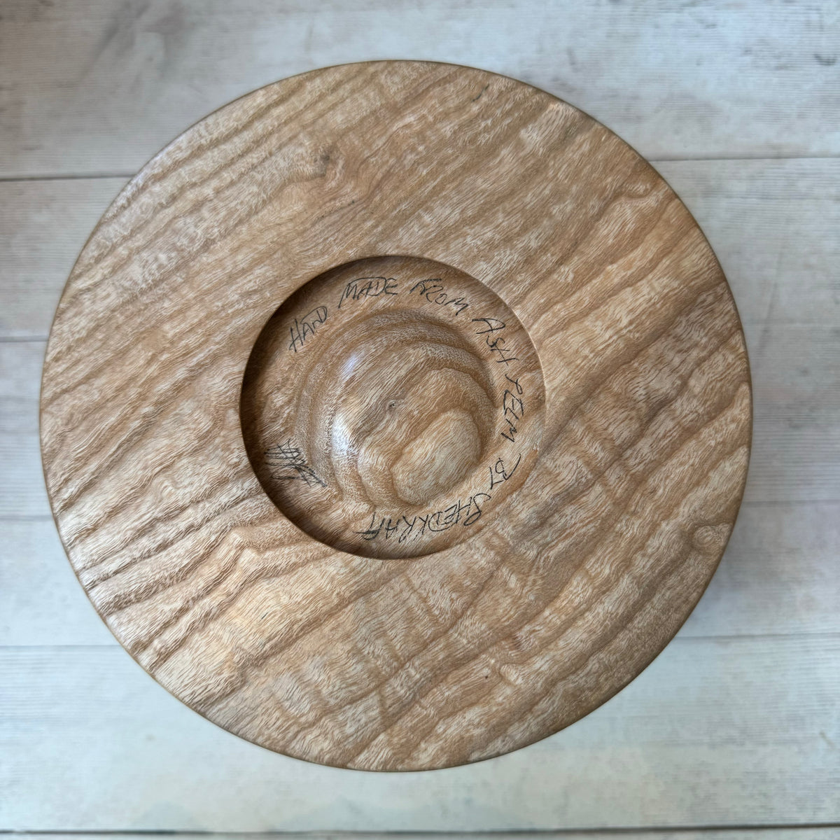 Hand Turned Yarn Bowl - Ash & Elm tribeyarns