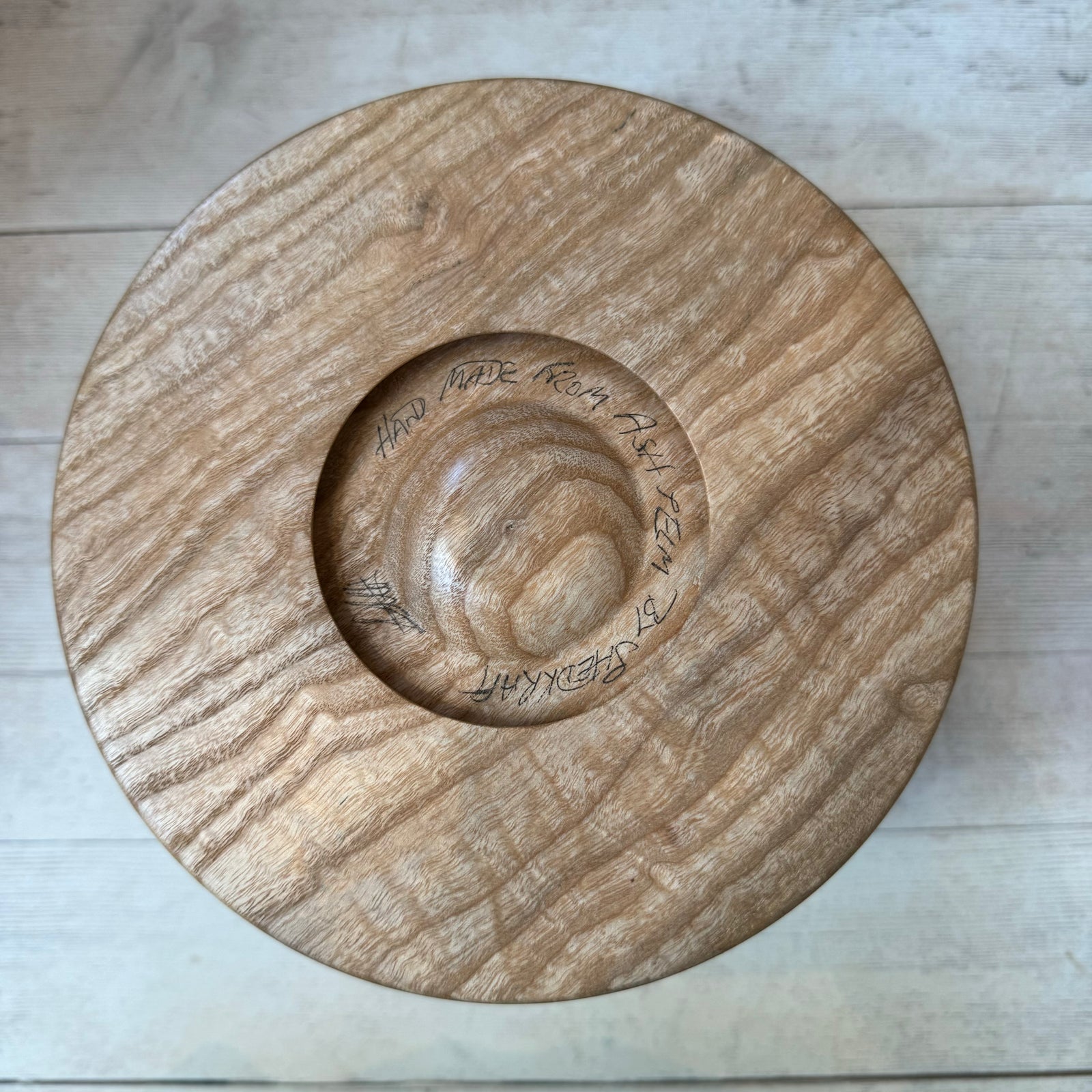 Hand Turned Yarn Bowl - Ash & Elm tribeyarns