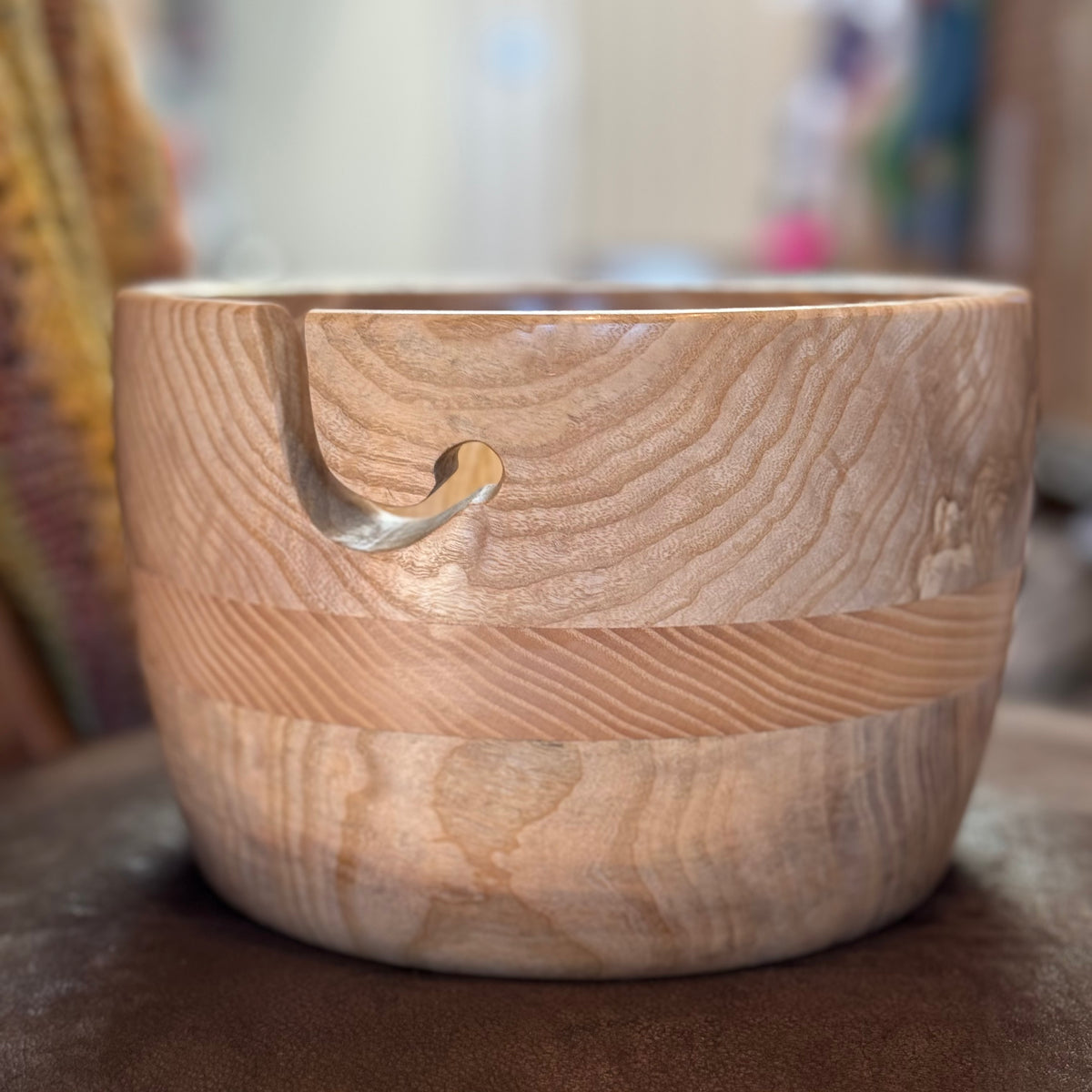 Hand Turned Yarn Bowl - Ash tribeyarns