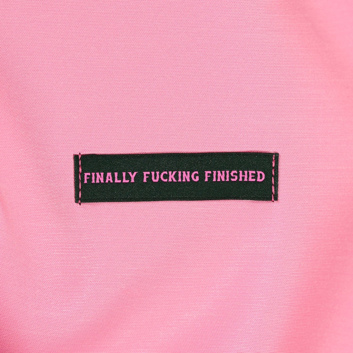 "Finally Fucking Finished" Woven Labels 6 Pack