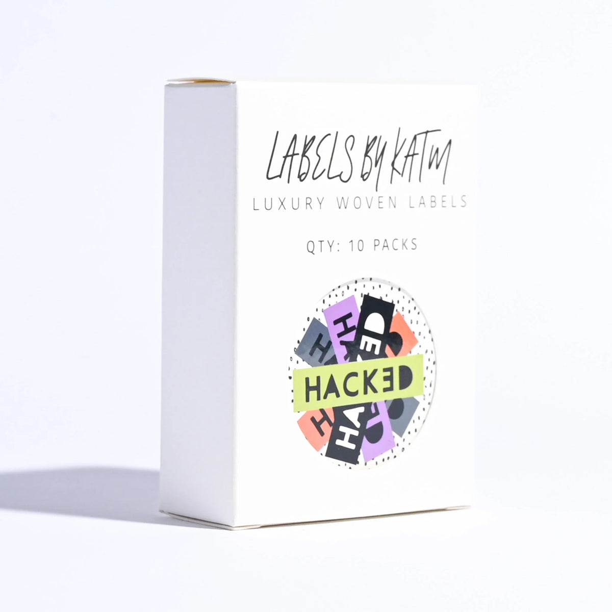 "Hacked" Cotton Labels 10 Pack Kylie and the Machine