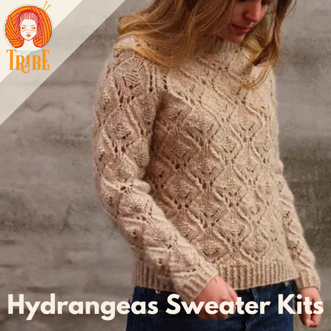 Hydrangeas Sweater Kit with Snefnug