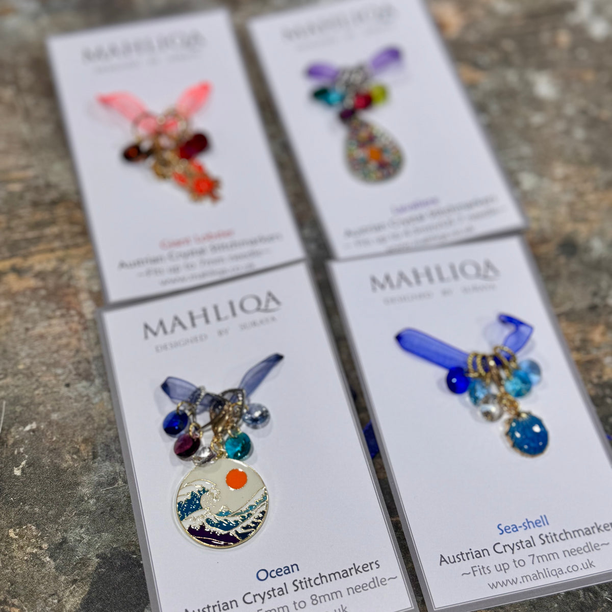 Luxury Crystal Stitch Marker Sets