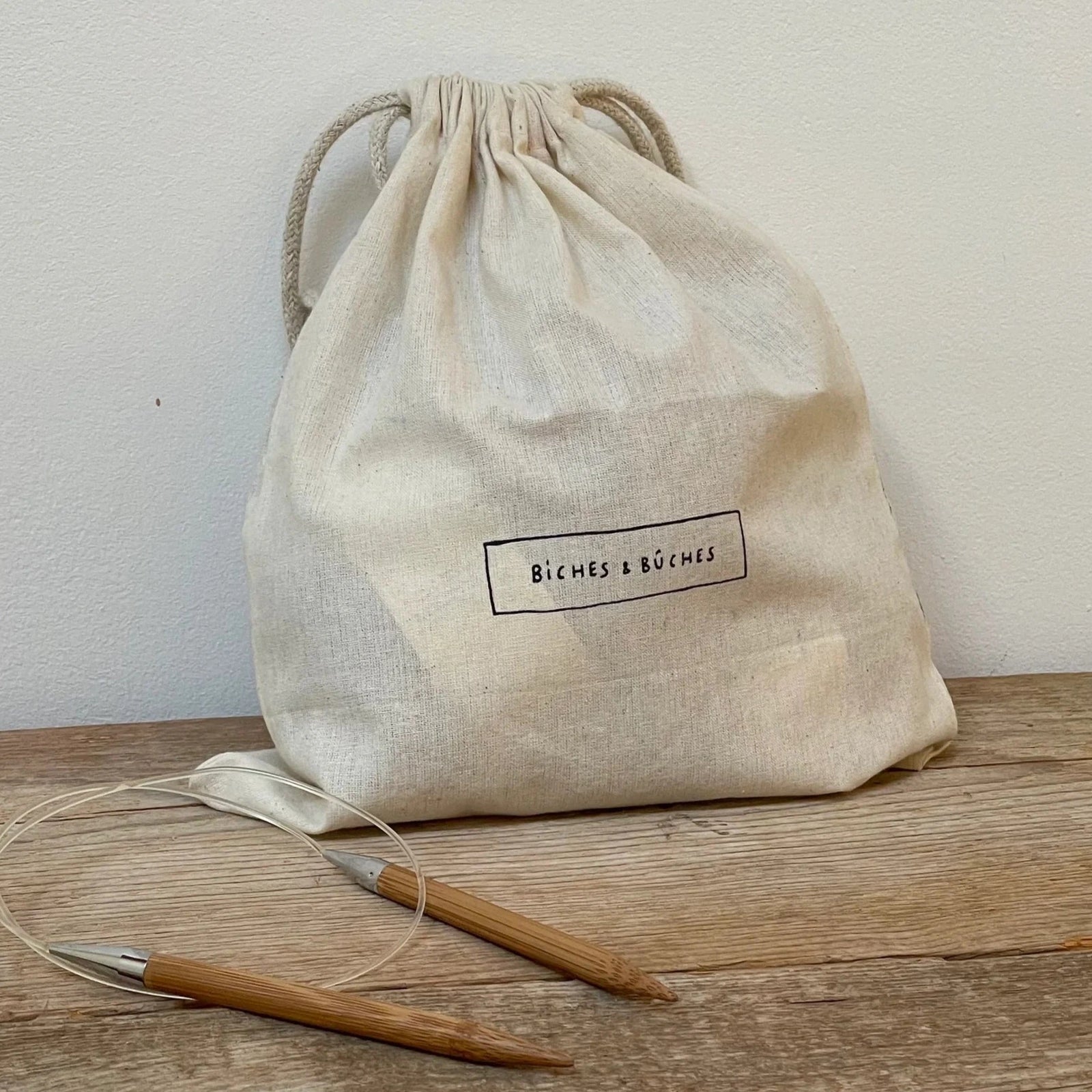 Biches & Bûches Drawstring Bag